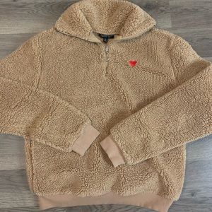 Teddy half zip jacket!